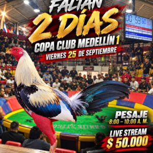 COPA CLUB MEDELLIN 1 SEPTIEMBRE 2026